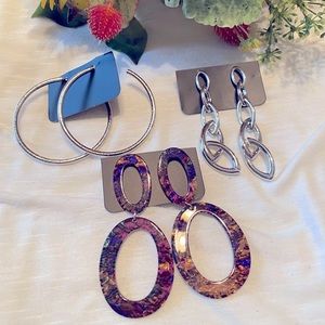 Large Earring Trio
